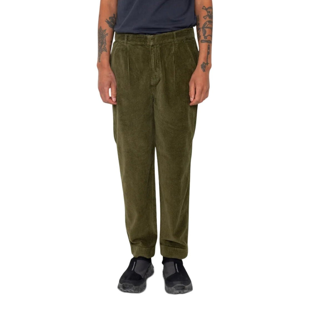 Folk Signal Pant Olive Chunky Cord Olive - Merchant Menswear