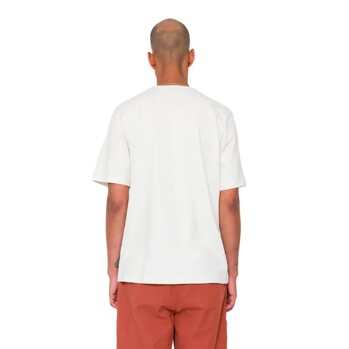 Folk Slub Embroidered T-Shirt Off White - Merchant Menswear