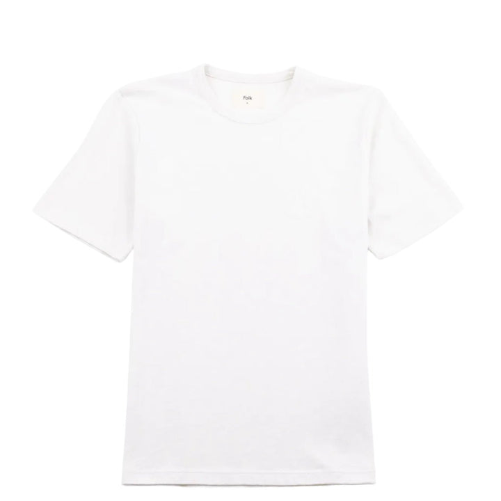 Folk Slub Embroidered T-Shirt Off White - Merchant Menswear