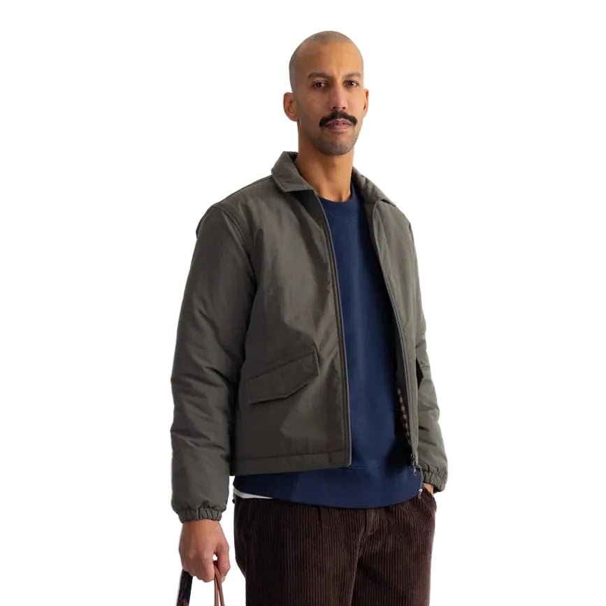 Folk Wadded Bomber Dark Olive - Merchant Menswear