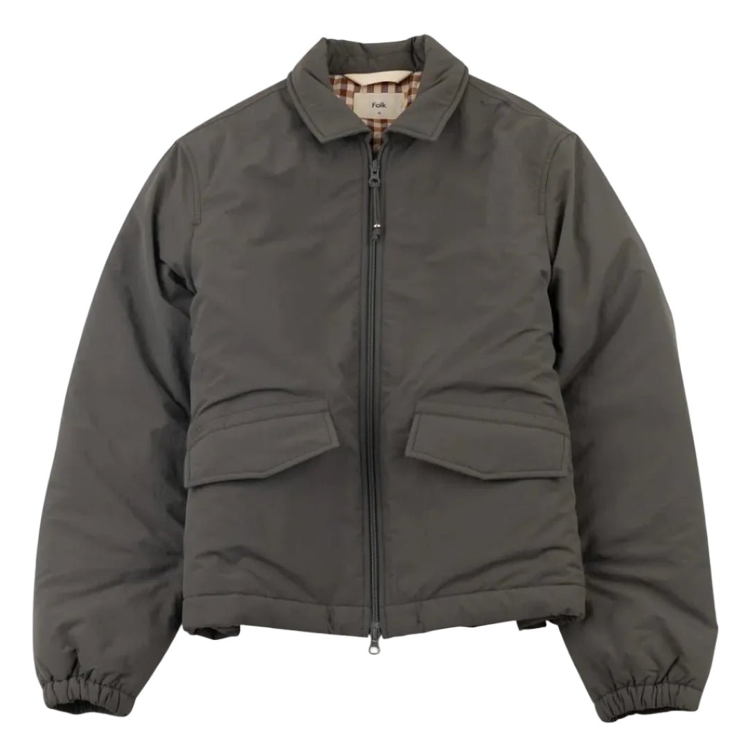 Folk Wadded Bomber Dark Olive - Merchant Menswear