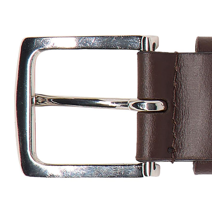 Forever Buffalo Grain Leather Belt Dark Brown - Merchant Menswear