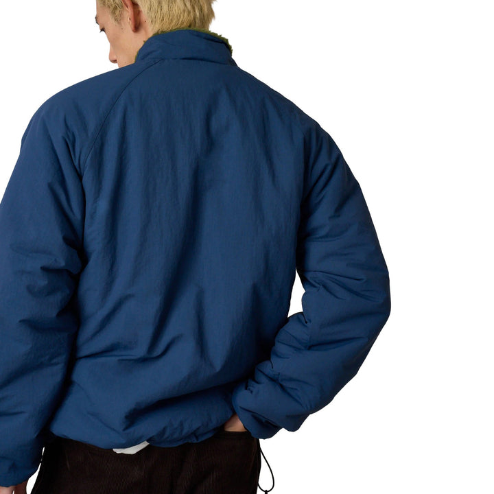 Gramicci Reversible Sherpa Fleece Olive/Dusty Navy - Merchant Menswear