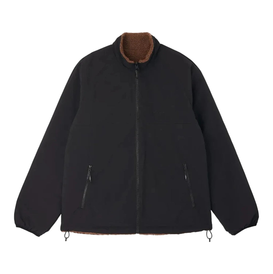 Gramicci Reversible Sherpa Jacket Dark Brown/Black - Merchant Menswear