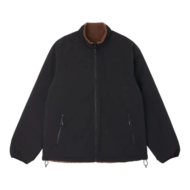 Gramicci Reversible Sherpa Jacket Dark Brown/Black - Merchant Menswear