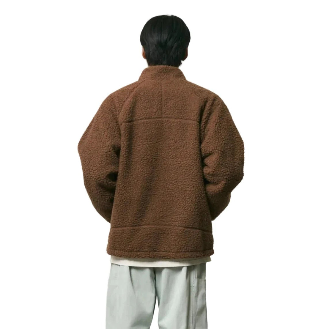 Gramicci Reversible Sherpa Jacket Dark Brown/Black - Merchant Menswear