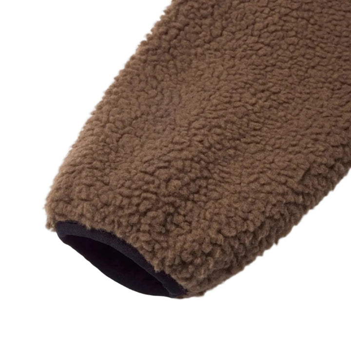 Gramicci Reversible Sherpa Jacket Dark Brown/Black - Merchant Menswear