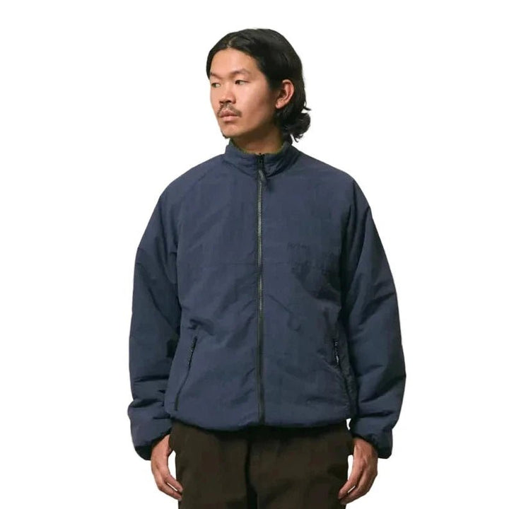 Gramicci Reversible Sherpa Jacket Olive/Navy - Merchant Menswear