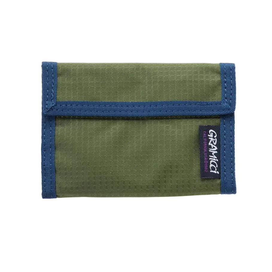 Gramicci Ripstop Velcro Wallet Olive - Merchant Menswear