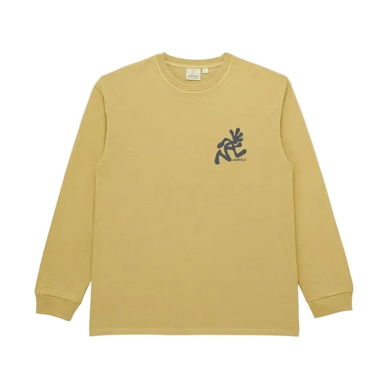 Gramicci Running Man L/S Tee Sulpher Pigment - Merchant Menswear