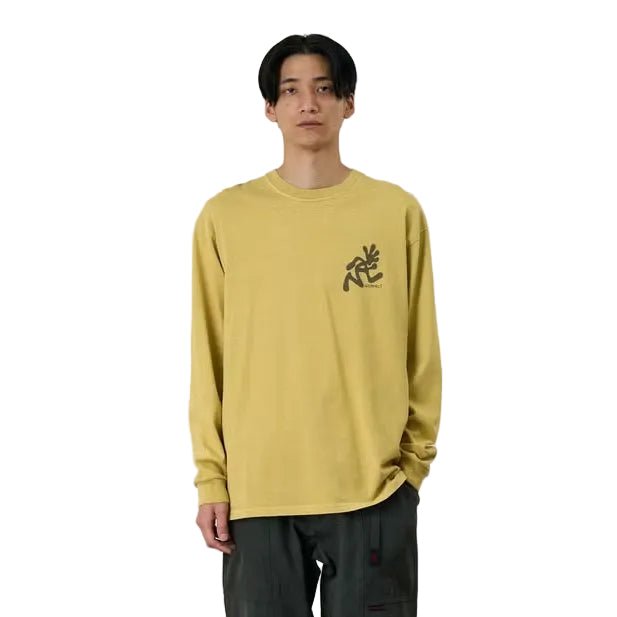 Gramicci Running Man L/S Tee Sulpher Pigment - Merchant Menswear
