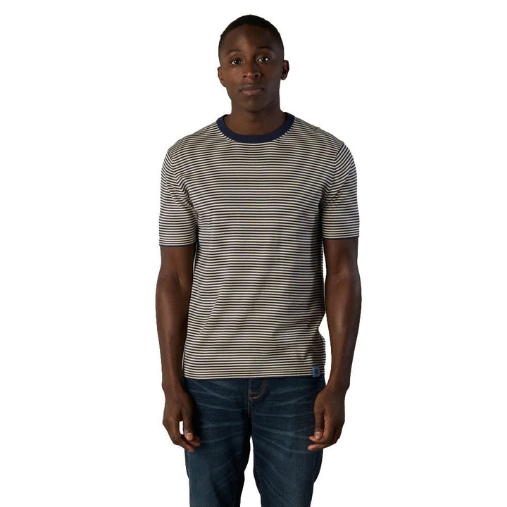 Hali Stripe Knit Tee Navy Stripe - Merchant Menswear