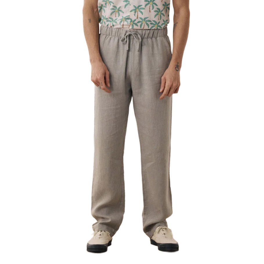 Hartford Joggy Linen Pants Sage - Merchant Menswear