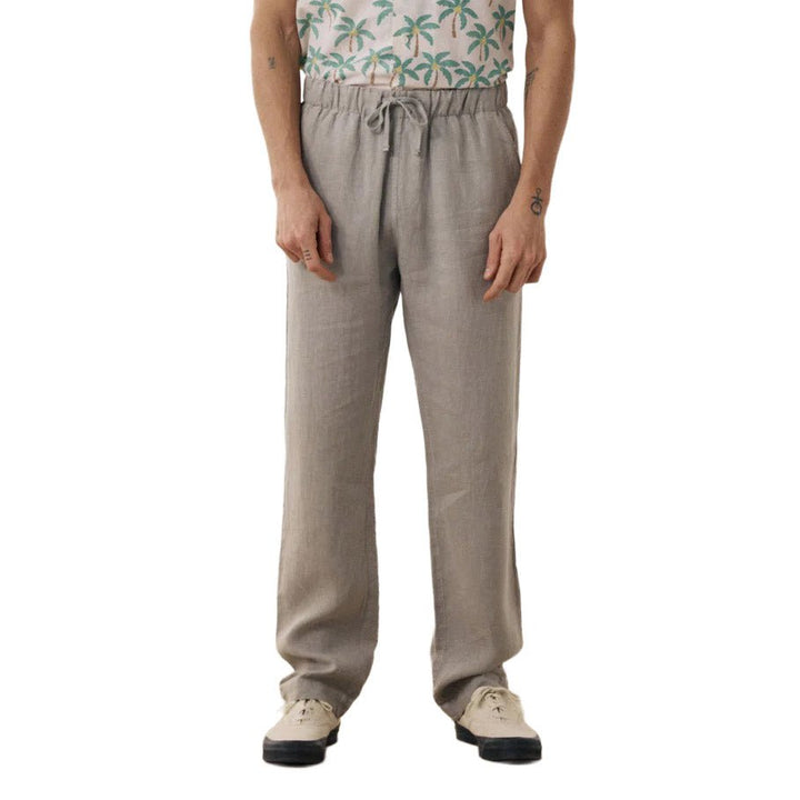 Hartford Joggy Linen Pants Sage - Merchant Menswear