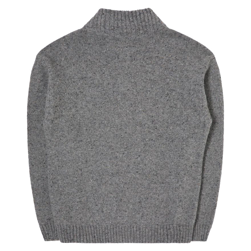 Maru Half Zip Knit Grey Marl