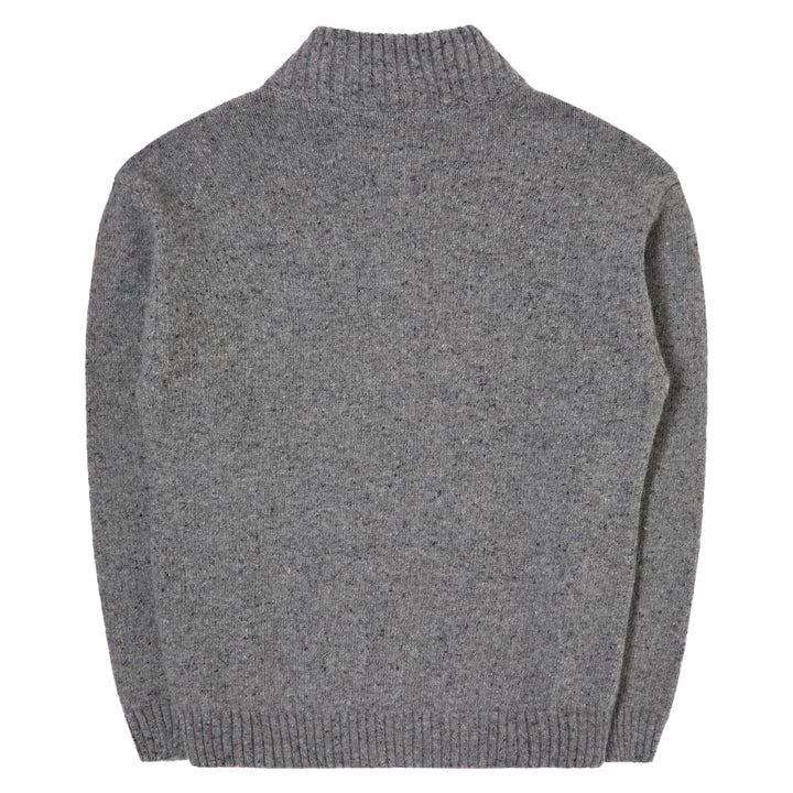 Maru Half Zip Knit Grey Marl