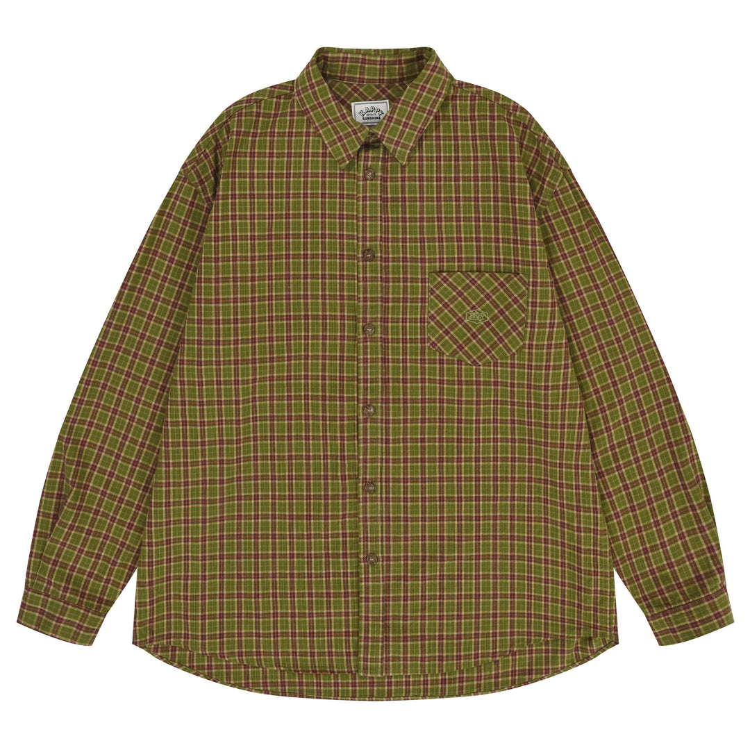 Kappy Design Nomad Plaid Shirt Green - Merchant Menswear