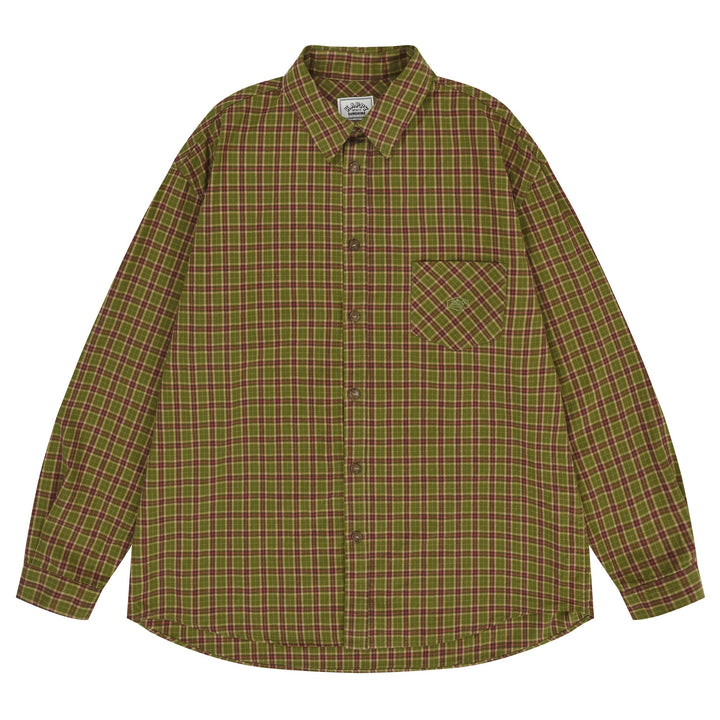 Kappy Design Nomad Plaid Shirt Green - Merchant Menswear