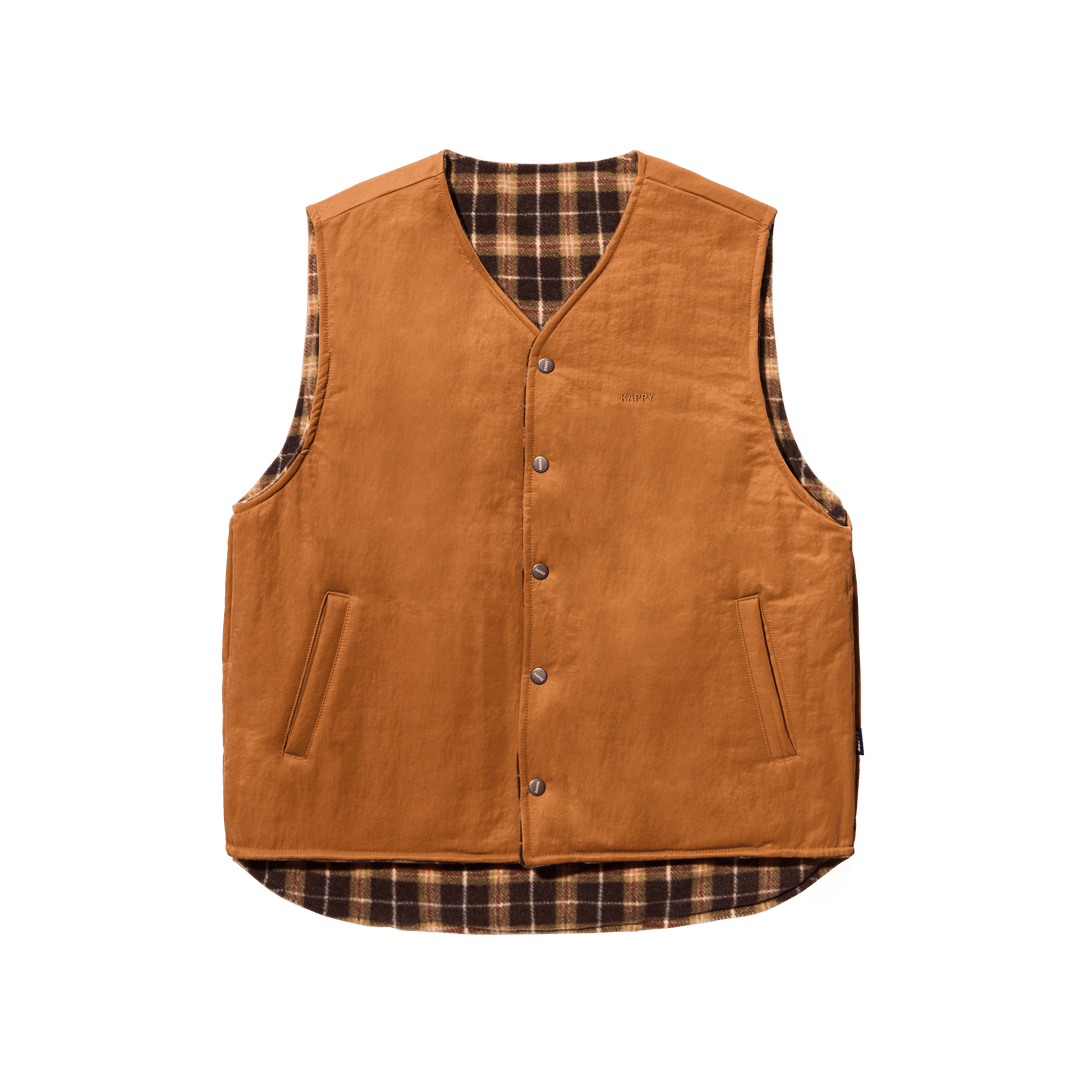 Kappy Design Reversible Vest Orange - Merchant Menswear