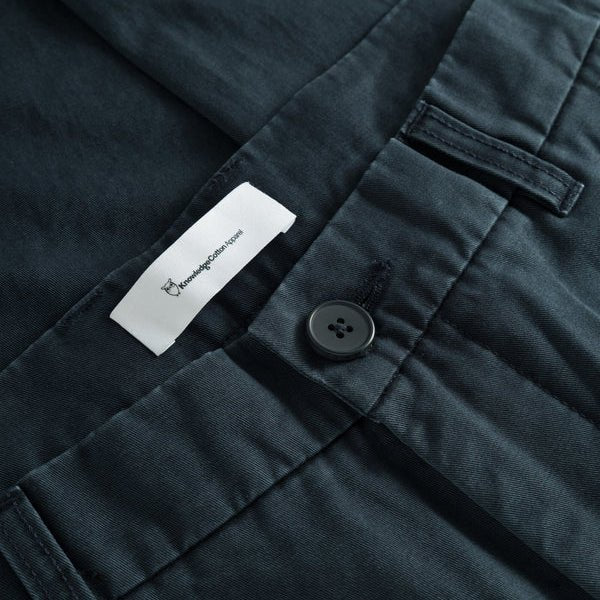 Knowledge Cotton Apparel Chuck Twill Pants Total Eclipse - Merchant Menswear