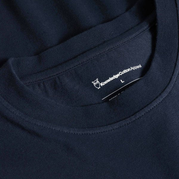 Knowledge Cotton Apparel Drop Shoulder Graphic Print Tee Night Sky - Merchant Menswear