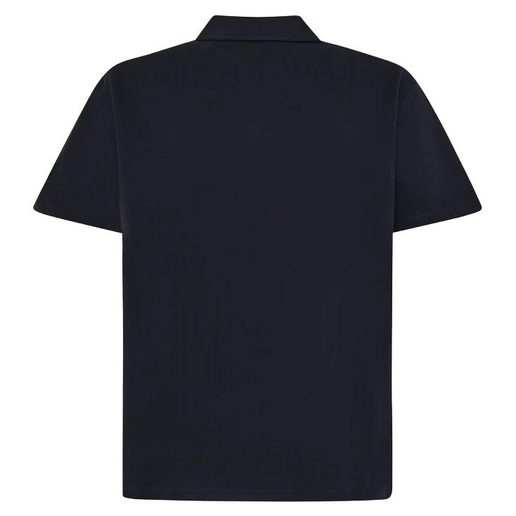 Knowledge Cotton Apparel Loose Boucle Polo Night Sky - Merchant Menswear