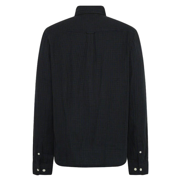 Knowledge Cotton Apparel Organic Cotton Check Shirt Green - Merchant Menswear