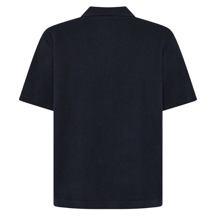 Knowledge Cotton Apparel Organic Cotton Knitted S/S Shirt Night Sky - Merchant Menswear
