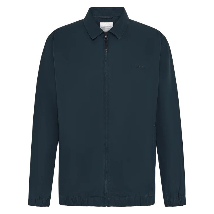 Knowledge Cotton Apparel Organic Cotton Zip Jacket Total Eclipse - Merchant Menswear