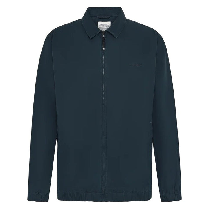 Knowledge Cotton Apparel Organic Cotton Zip Jacket Total Eclipse - Merchant Menswear