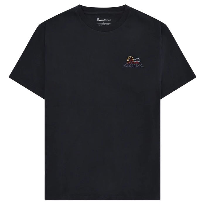 Knowledge Cotton Apparel Regenerative Cotton Print Tee Night Sky - Merchant Menswear