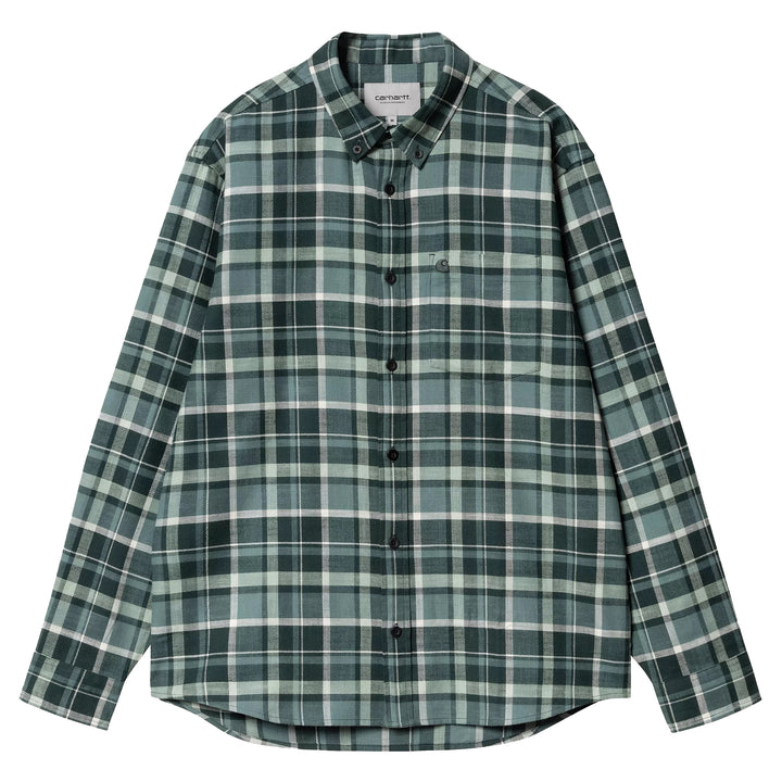 Fendrick Check Shirt Deep Lagoon