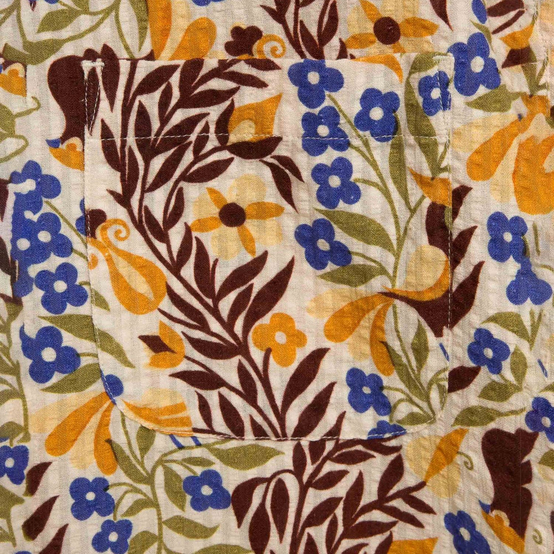Malick Bird Print Shirt Multi - Merchant Menswear