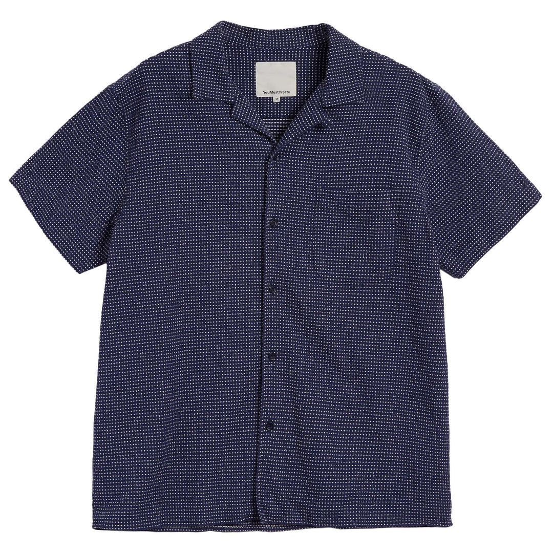 Malick Pinhead Shirt Blue / White - Merchant Menswear