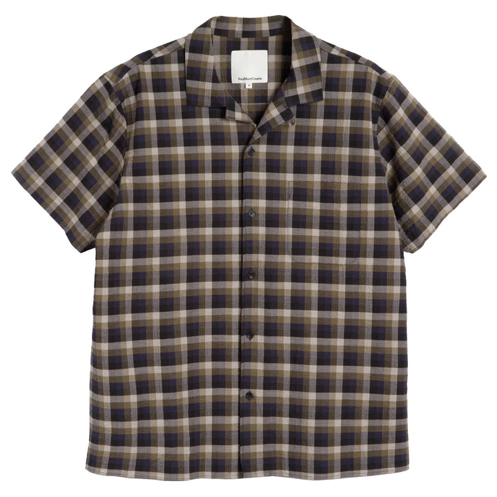 Malick Seersucker Check Shirt Multi - Merchant Menswear