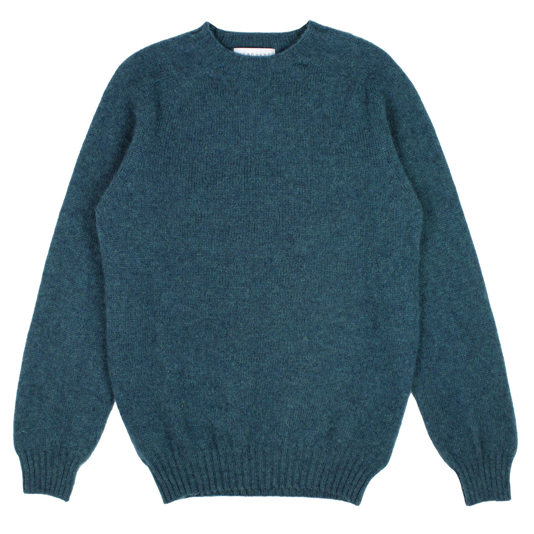 Merchant Menswear Shaggy Brushed Crew Knit Tempest - Merchant Menswear
