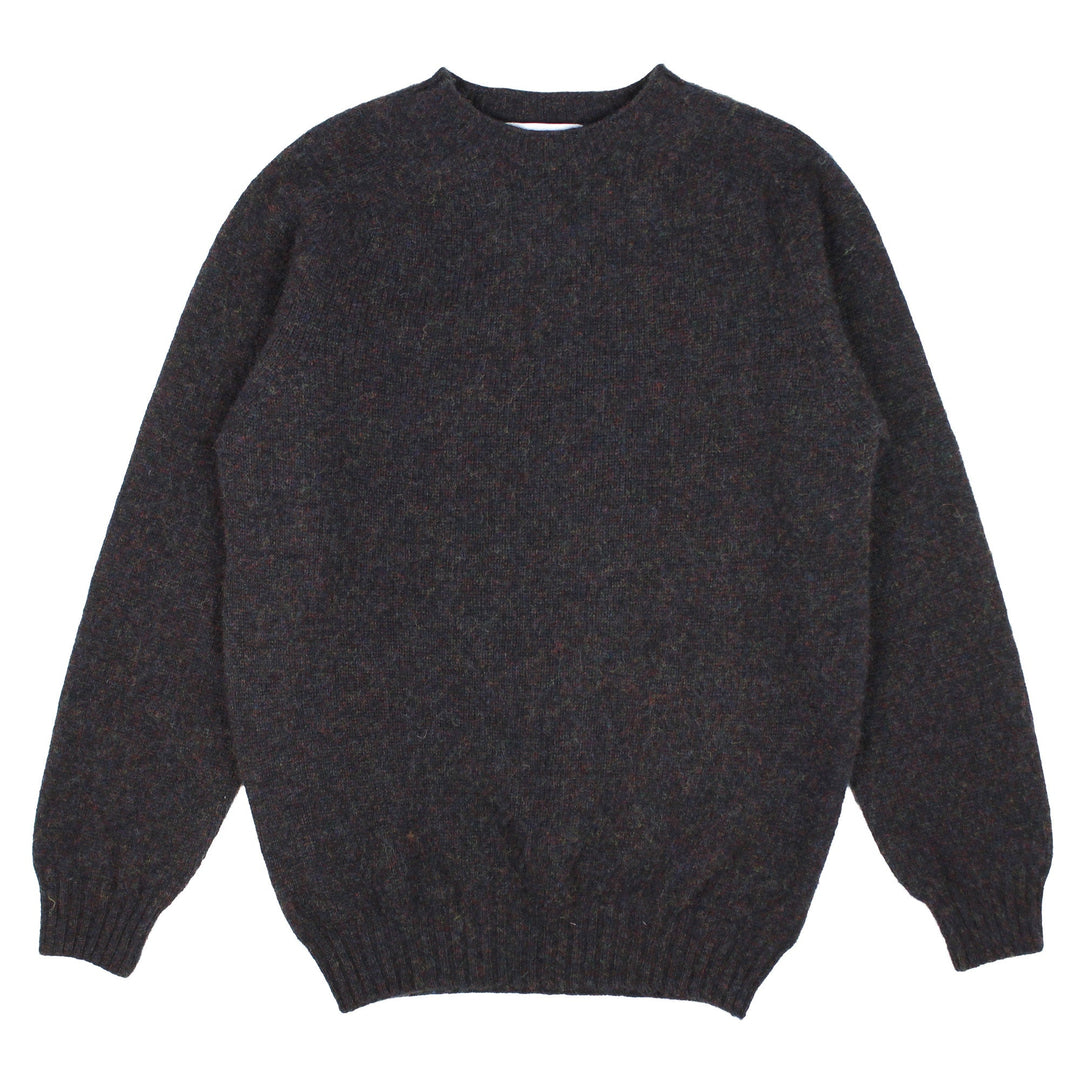 Merchant Menswear Shaggy Brushed Crew Knit Volcano - Merchant Menswear