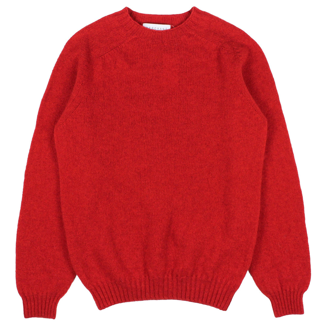 Merchant Menswear Supersoft Lambswool Crew Neck Carmen - Merchant Menswear