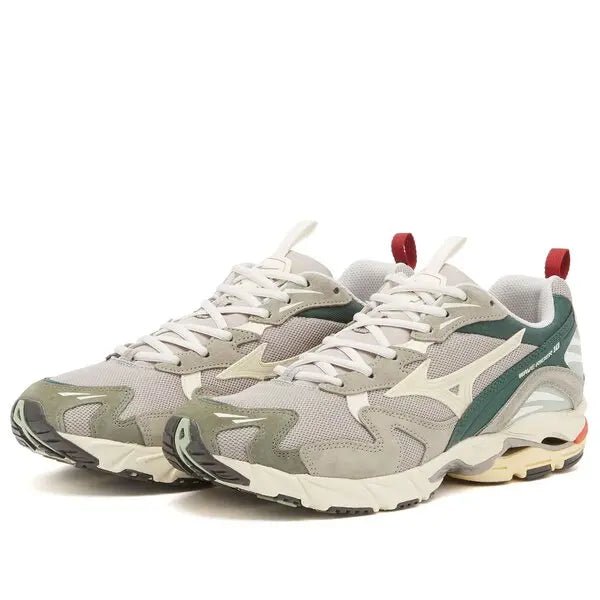 Mizuno Wave Rider 10 Premium Opal Grey / Pristine / Bistro Green - Merchant Menswear