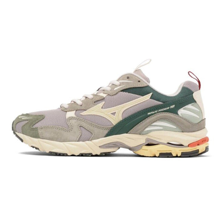 Mizuno Wave Rider 10 Premium Opal Grey / Pristine / Bistro Green - Merchant Menswear