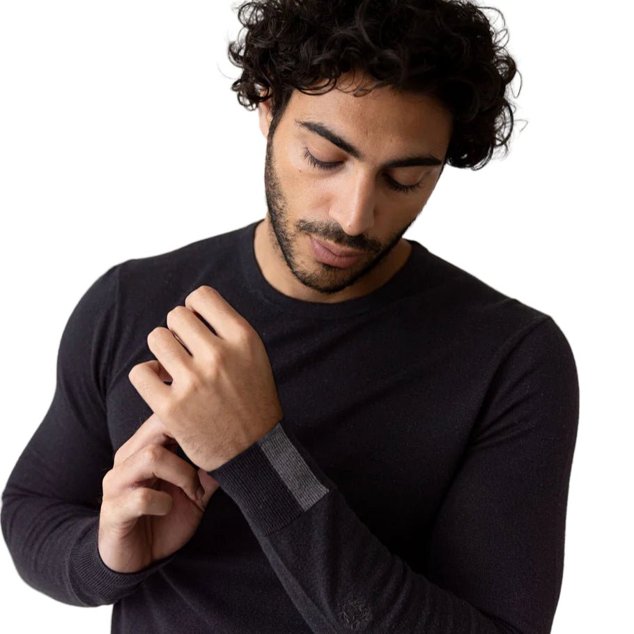 Mos Mosh Gallery Adam Soft Knit Black - Merchant Menswear