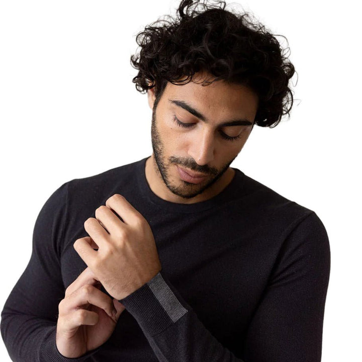 Mos Mosh Gallery Adam Soft Knit Black - Merchant Menswear