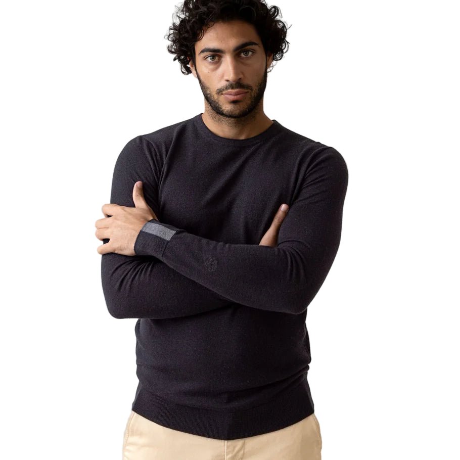 Mos Mosh Gallery Adam Soft Knit Black - Merchant Menswear