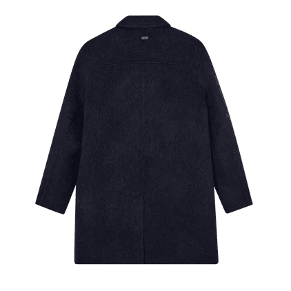 Mos Mosh Gallery Barkley Wool Coat Salute Navy - Merchant Menswear