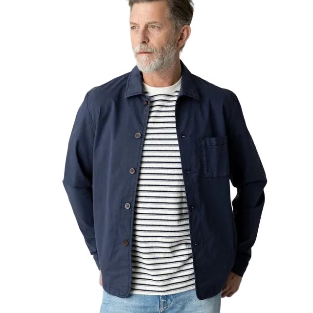 Mos Mosh Gallery Conor Darwin Overshirt Total Eclipse - Merchant Menswear