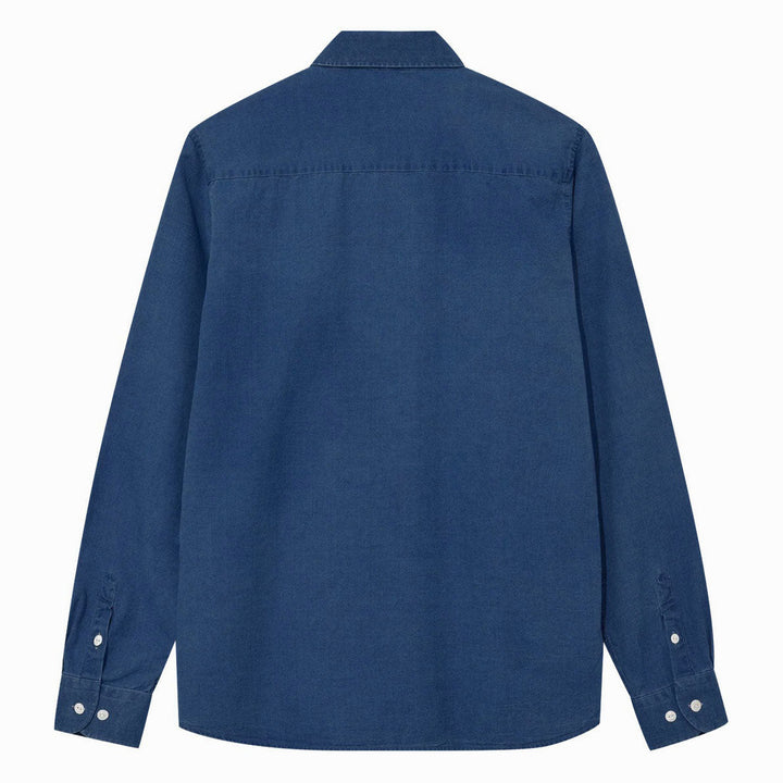 Mos Mosh Gallery Marco Oxford Shirt Indigo - Merchant Menswear
