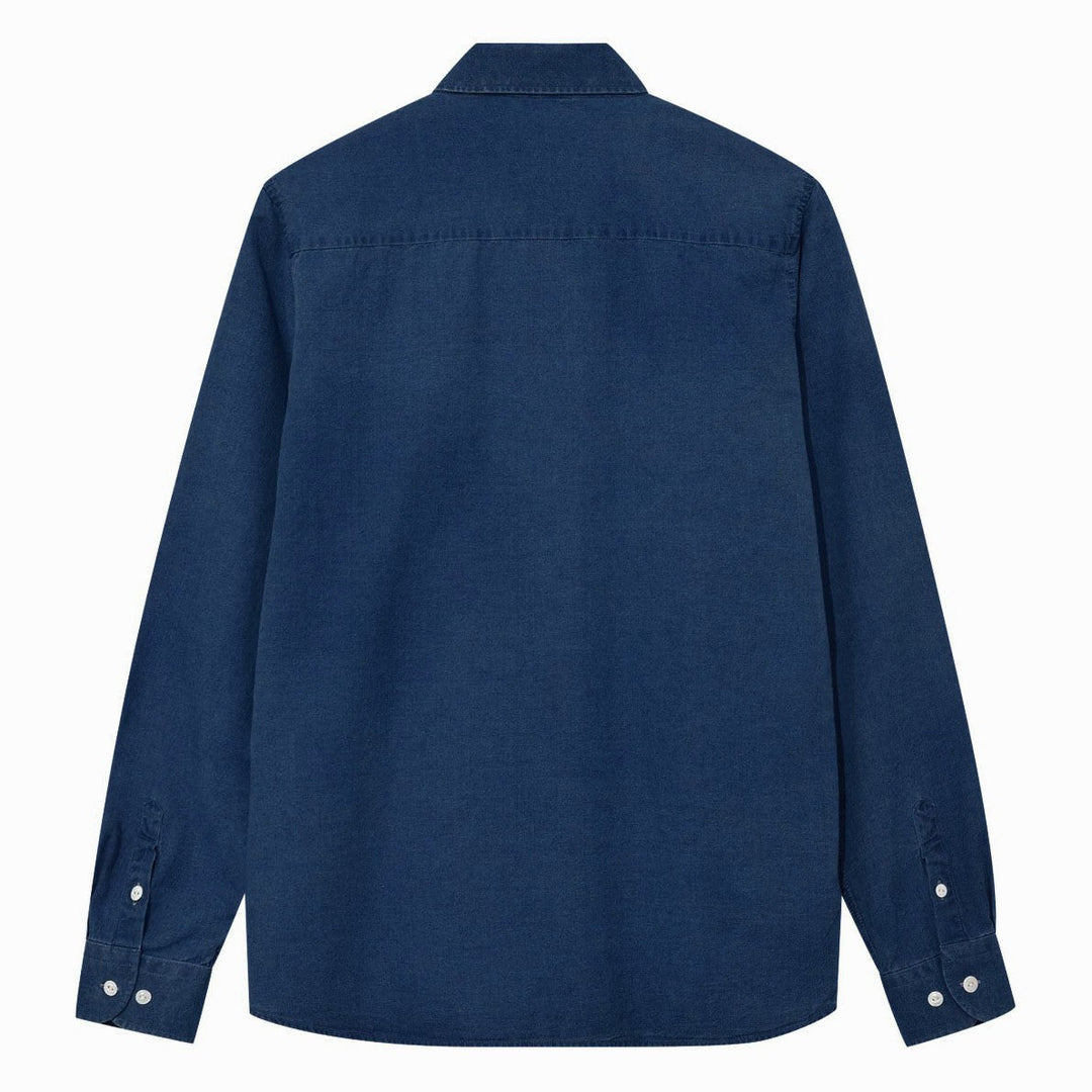 Mos Mosh Gallery Marco Oxford Shirt Indigo - Merchant Menswear