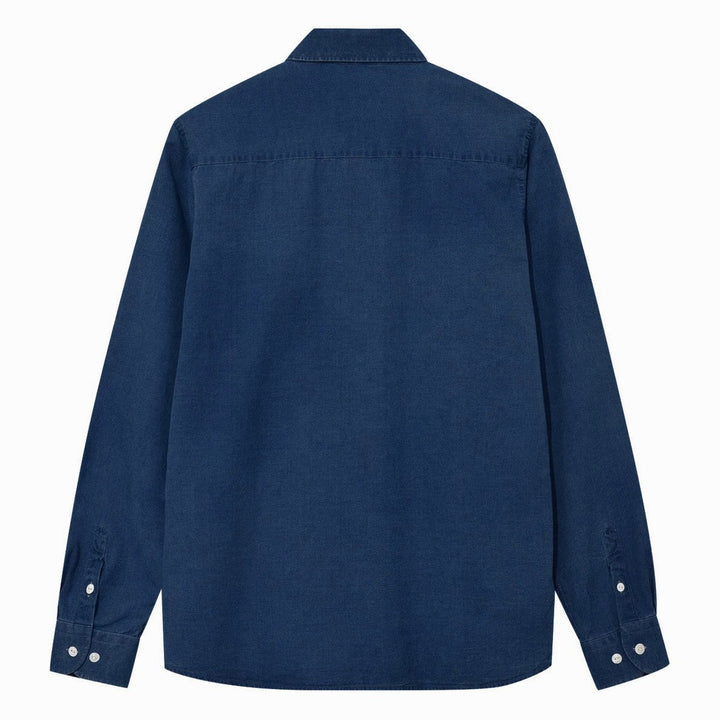 Mos Mosh Gallery Marco Oxford Shirt Indigo - Merchant Menswear