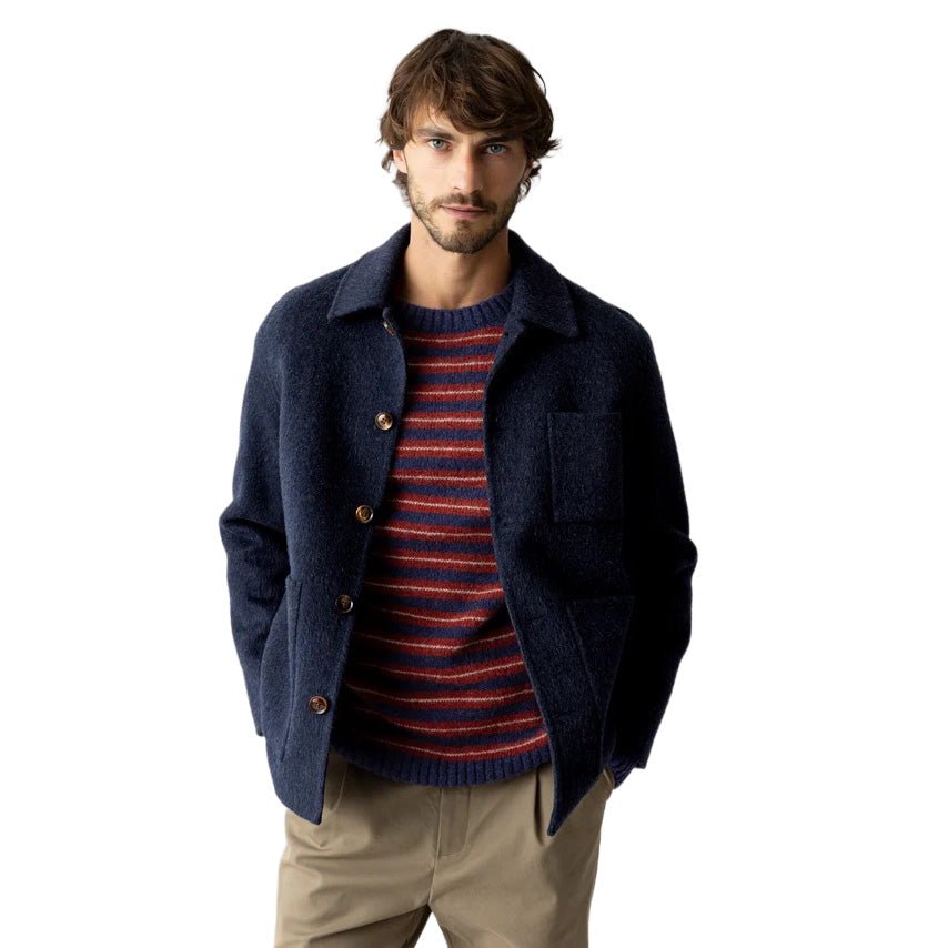 Mos Mosh Gallery Warren Jacket Salute Navy - Merchant Menswear