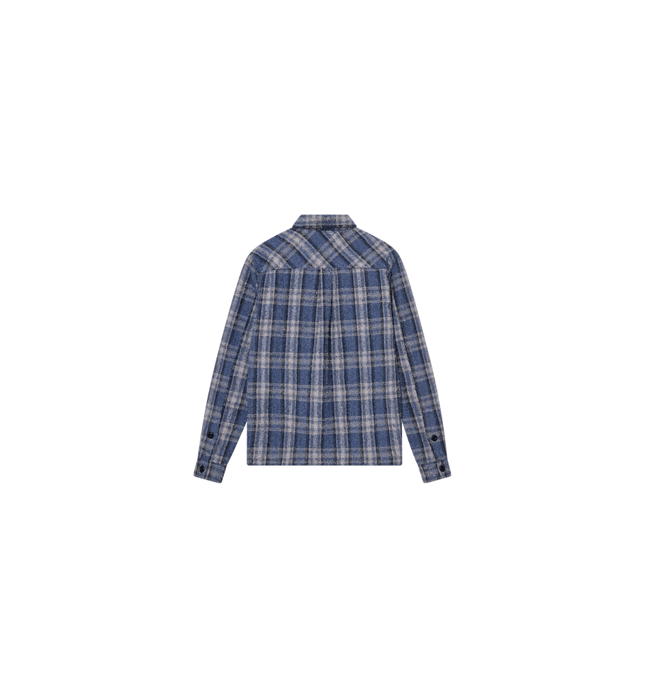 Mos Mosh Gallery Wilson Plaid Jacket Vintage Indigo - Merchant Menswear
